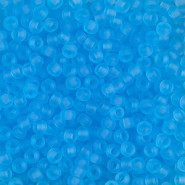 Miyuki seed beads 8/0 - Matte transparent aqua 8-148F